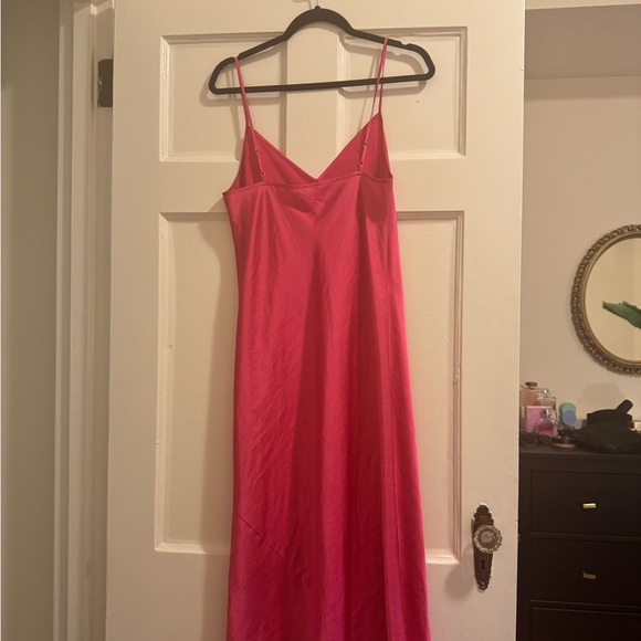 Aritzia Wilfred Hot Pink Only Slip Dress - Picture 4 of 5